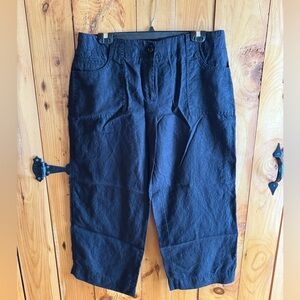 TALBOTS Cropped Linen Pants